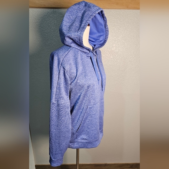 Kids Girls Womans Adidas Blue Purple Performance Hoodie Large Size 16 18 Hooded - Picture 4 of 9